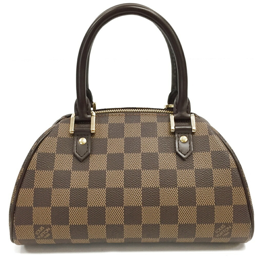 Louis Vuitton Ribera Handbag Damier Ebene Brown 19 1033